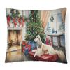 Caroline's Treasures DAC2587PW1216 Afghan Hound Cozy Christmas Throw Pillow Machine Washable, Indoor Outdoor Decorative Pillow for Couch, Bed or Patio, 12HX16W view 1