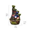 Tabletop Fountain 24.0-Inch Tiered Resin Indoor Tabletop Water Fountain - Soothing and Relaxing Water Sound - Tabletop Waterfall Zen Fountain Water Fountain Decor view 2