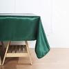 5 pcs 72x72 inch Hunter Green Square Satin Fabric Overlays Tablecloth Linens | Table Cloths Cover for Wedding Reception Party Events Decoration Kitchen Dining Supplies Events Kitchen Dining view 4