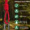 TECEUM Rope  150 Feet x 1/4 Inch (7mm)  Red  Strong All-Purpose Utility Rope  Camping, Crafting, Flag Pole, Indoor & Outdoor  Polypropylene Nylon Poly Lightweight Diamond Braided Cord view 4