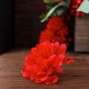 84 Red Silk Chrysanthemums - 12 Bushes - Artificial Flowers Wedding Party Centerpieces Arrangements Bouquets Supplies view 4