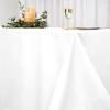 Balsa Circle 10 pcs 90x156-Inch White Rectangle Polyester Tablecloths Table Cover Linens for Wedding Party Events Kitchen Dining view 3