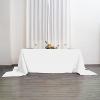 Balsa Circle 10 pcs 90x156-Inch White Rectangle Polyester Tablecloths Table Cover Linens for Wedding Party Events Kitchen Dining view 4