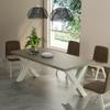 Anderson Teak Milwaukee Dining Table, Large, Grey & White view 2