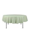 Balsa Circle 10 pcs 90 inch Sage Green Round Polyester Tablecloths Fabric Table Cover Linens for Wedding Party Banquet Reception Events Kitchen Dining view 3