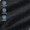 Bare Home Textured Fleece Blanket - King Size - Ultra-Soft Lightweight for Bed, Sofa, and Couch - Luxury Microplush - Cozy Warm Blanket (King, Chevron Black) view 3