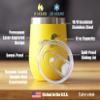 Bevvee Loon - Wine Tumbler Glass with Sliding Lid - Stainless Steel Insulated Mug - Loon Gifts for Women and Men - Yellow view 4