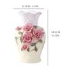 Floral Vase Retro Ceramics Home Decoration Flower Arrangement Dried Flowers Chinese Style Living Room TV Cabinet Ornament Decorative Vase view 2