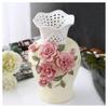 Floral Vase Retro Ceramics Home Decoration Flower Arrangement Dried Flowers Chinese Style Living Room TV Cabinet Ornament Decorative Vase view 3