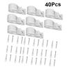 IMIKEYA 4sets Safety Hooks for Curtains Blind Clip for Boys and Girls No Drill Blind Safety Clips view 4