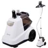 SALAV X3A Heavy Duty Commercial Full-Size Garment Steamer with Foot Pedals and Extra Large 3L (101.5 oz) Water Tank (White) and Accessories Pack view 2
