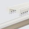 JEDAL Curtain Double Rails for Curtains Ceiling Or Wall Mount, Heavy-Duty Curtain Rails Room Divider Curtain Rail, Strong and Durable(White,6.6ft/2.0m) view 1
