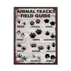 Aluminum Tin Signs Animal Tracks Field Guide For Home Bar Man Cave Diner Garage 12.00"x16.00"Metal Frame view 1