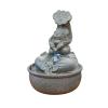 Desktop Waterfalls Resin Pixiu and Gold Coins Desktop Fountain Waterfall Decoration with LED Light Portable Tabletop Decorative Zen Meditation Waterfall for Office Living Room Desktop Fountain Waterfa view 2