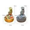 Desktop Waterfalls Resin Pixiu and Gold Coins Desktop Fountain Waterfall Decoration with LED Light Portable Tabletop Decorative Zen Meditation Waterfall for Office Living Room Desktop Fountain Waterfa view 3
