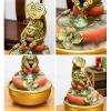 Desktop Waterfalls Resin Pixiu and Gold Coins Desktop Fountain Waterfall Decoration with LED Light Portable Tabletop Decorative Zen Meditation Waterfall for Office Living Room Desktop Fountain Waterfa view 4