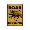 Aluminum Metal Tin Sign Boar Crossing For Home Bar Yard Kitchen Office 12.00"x16.00" view 1