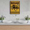 Aluminum Metal Tin Sign Boar Crossing For Home Bar Yard Kitchen Office 12.00"x16.00" view 3
