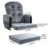 HOMBYS Glider Rocker Replacement Cushions 5 PCS with Storage Side Pocket, Velvet Fabric, Foam & Microfiber Filling, Non-Slip & Washable,Thickened & Supportive, Designed for Glider Rocking Chair view 3