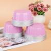 Beasea Disposable Ramekins with Lids Pink, 8oz 100 Pack Aluminum Cups for Baking, Aluminum Foil Cups Creme Brulee Muffin Cupcake Baking Cup Mini Pudding Cups for Party Wedding Birthday view 4