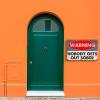 Aluminum Funky Tin Sign Nobody Gets Out Sober Pub For Garage Cafe Office Kitchen Home Bar 8.00"x12.00" view 2