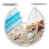 36" Christmas Tree Skirt with Tassel Beach Seashells Starfish Christmas Tree Mat Tree Skirt Ornaments for Holiday Tassel Tree Skirt Xmas Tree Skirt Base Cover for Christmas New Year Decorations view 3