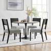 New Pacific Direct Kylo Faux Leather/Linen Dining Side Chair, (Set of 2) view 2