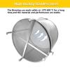 AIZYR Beer Dry Hopper Filter,400 Micron Filter Stainless Steel Strainer Hop Spider Beer Strainer for Homebrew Wine/Beer Brew Filter,13.8x13.8 inch view 4