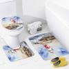 Dunmat Watercolor Lighthouse Shower Curtain Set for Bathroom view 4
