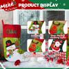 Personalized Christmas Stocking,18 Large Custom Name Cartoon Stockings, Snowman Deer Santa Xmas Stocking for Kids,Holiday and Family Stocking for Fireplace Holiday Party Decoration (5 Pcs) view 4