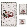 Christmas Gnomes Bathroom Towel Set,Microfiber Bath Kitchen Beach Hand Dish Towels Set,Quick Dry Luxury Soft Decorative Towels+Set Clearance Bulk Accessories Decor Farmhouse Winter Berrry Snowflake view 1