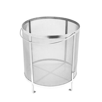 AIZYR Stainless Steel Wine Beer Dry Hop Filter Brewing Hopper Strainer,Strainer 400 Micron Mesh Homebrew Beer Hopper Spider for Wine Beer Brewing,12.9x12.9 inch