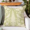 WoGuangis Traditional Chinoiserie Cushion Cover Sage Green and Ivory Bird Flower Decorative Pillow Covers Chinoiserie Botanicals and Bird Sofa Pillow Cover with Zipper for Living Room 24x24in view 3
