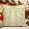 WoGuangis Traditional Chinoiserie Cushion Cover Sage Green and Ivory Bird Flower Decorative Pillow Covers Chinoiserie Botanicals and Bird Sofa Pillow Cover with Zipper for Living Room 24x24in view 4