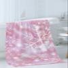 Christmas Snowflake Bathroom Towel Set,Microfiber Bath Kitchen Beach Hand Dish Towels Set,Quick Dry Luxury Soft Decorative Towels+Set Clearance Bulk Accessories Decor Gradient Marble Blush Pink view 3