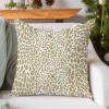 WoGuangis Linen Color Cheetah Animal Print Leopard Throw Pillows Leopard Print Animal Spots Pillow Cover Case Chinoiserie Asian Pillows Farmhouse Linen Throw Pillow Covers for Chair 24x24in view 3