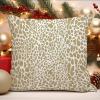 WoGuangis Linen Color Cheetah Animal Print Leopard Throw Pillows Leopard Print Animal Spots Pillow Cover Case Chinoiserie Asian Pillows Farmhouse Linen Throw Pillow Covers for Chair 24x24in view 4