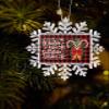 2023 Snowflake Ornament Christmas Tree Hanging Ornament Red Black Buffalo Plaid Rectangle Ornaments Xmas Keepsake Gift for Tree Party Home Holiday Hanging Decoration Holly Christmas Snowflakes view 2