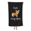 I'm A Corgi Mom Lightweight Quick Dry Super Absorbent Microfiber Absorbent Shower Towel 32x52inch Bath Towel view 1