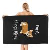 I'm A Corgi Mom Lightweight Quick Dry Super Absorbent Microfiber Absorbent Shower Towel 32x52inch Bath Towel view 2