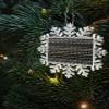 2023 Snowflake Ornament Christmas Tree Hanging Ornament Christmas Rectangle Ornaments Xmas Keepsake Gift for Tree Home Holiday Hanging Decoration Winter Snowflake Golden White Abstract Geometry view 3