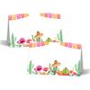 Fiesta Table Place Cards - 25PCS Tent Cards - Taco Cactus Mexican Themed Food Lables - Name Place Cards for Table Setting - Name Cards for Birthday Party Baby Shower - Scored for Easy Folding -08 view 1