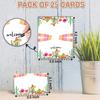 Fiesta Table Place Cards - 25PCS Tent Cards - Taco Cactus Mexican Themed Food Lables - Name Place Cards for Table Setting - Name Cards for Birthday Party Baby Shower - Scored for Easy Folding -08 view 2