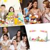 Fiesta Table Place Cards - 25PCS Tent Cards - Taco Cactus Mexican Themed Food Lables - Name Place Cards for Table Setting - Name Cards for Birthday Party Baby Shower - Scored for Easy Folding -08 view 4