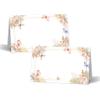 Butterfly Table Place Cards - 25PCS Tent Cards - Boho Floral Butterfly Themed Food Lables - Name Place Cards for Table Setting - Name Cards for Birthday Party Baby Shower - Scored for Easy Folding -05 view 1