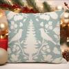 WoGuangis Asian Scenic Chinoiserie Throw Pillow Cover Aquamarine Green Bird Flower Decorative Pillow Covers Chinoiserie Botanicals and Bird Throw Pillows with Zipper for Chair Sofa 24x24in view 4