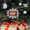 2023 Snowflake Ornament Christmas Tree Hanging Ornament Botanical Flower Rectangle Ornaments Xmas Keepsake Gift for Tree Party Home Holiday Hanging Decoration Christmas Robins Bells Red Plaid view 4