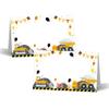 Construction Table Place Cards - 25PCS Tent Cards - Dump Truck Themed Food Lables - Name Place Cards for Table Setting - Name Cards for Birthday Party Baby Shower - Scored for Easy Folding -01 view 1