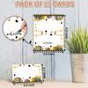 Construction Table Place Cards - 25PCS Tent Cards - Dump Truck Themed Food Lables - Name Place Cards for Table Setting - Name Cards for Birthday Party Baby Shower - Scored for Easy Folding -01 view 2