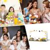 Construction Table Place Cards - 25PCS Tent Cards - Dump Truck Themed Food Lables - Name Place Cards for Table Setting - Name Cards for Birthday Party Baby Shower - Scored for Easy Folding -01 view 4